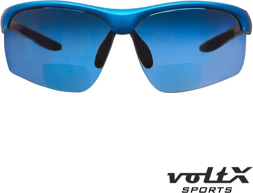 Vista 7 de voltX 'Constructor Ultimate' - Lentes de seguridad bifocales de lectura (marco azul, lente de espejo azul + 1.0 dioptrías) Certificado CE EN166FT