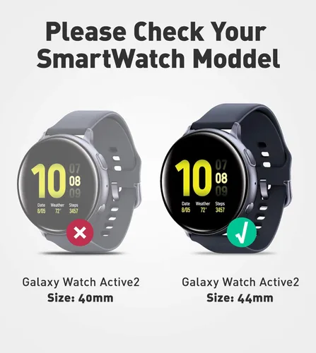 Vista 2 de SUPCASE Unicorn Beetle Pro Series - Funda para Galaxy Watch Active 2, resistente funda protectora con correas para Galaxy Watch Active 2