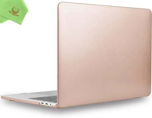 Vista 60 de UESWILL Estuche rígido mate suave compatible con MacBook Pro de 15 pulgadas con Touch Bar y USB-C de 2016-2019, modelo A1990 A1707, negro