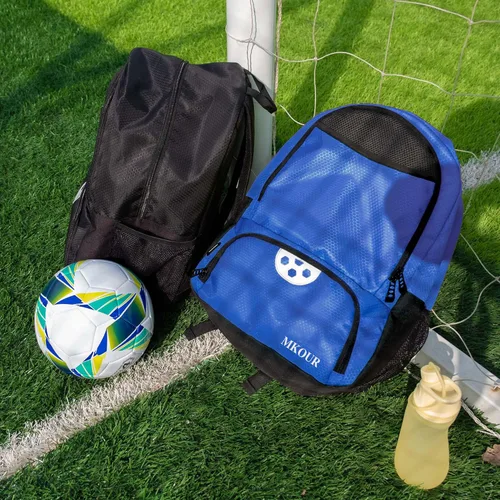 Vista 4 de Mkour Bolsa de fútbol – Mochila de voleibol con compartimento para pelotas y soporte