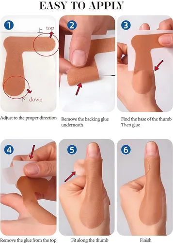 Vista 4 de Ortesis de valgo para dedos grandes, el mejor corrector de juanetes, 20 calcomanías autoadhesivas para la cubierta del pulgar, corrector de juanetes