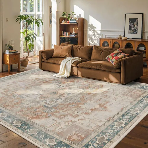 Vista 39 de Rugxara Alfombra de área para sala de estar (beige 10x14)