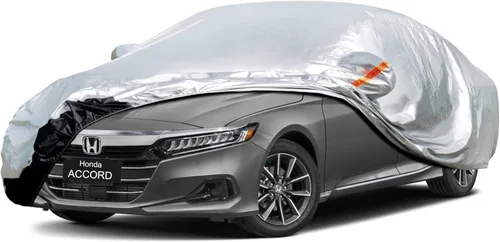 Vista 42 de GUNHYI - Funda de automóvil de 6 capas para Tesla Model 3 (2017-2025), impermeable para todo tipo de clima, protección UV contra la nieve, el sol