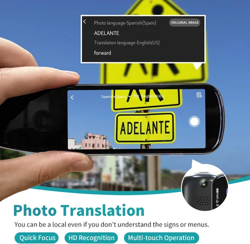 Vista 3 de vormor Lector de escáner, lápiz, dispositivo de traductor de idiomas, soporte de voz Diccionario en tiempo real, traductor de texto a voz OCR/WiFi