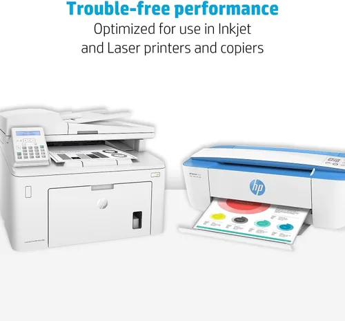 Vista 4 de HP Printer Paper Office 20 libras, 8.5 x 11, 1 resma Quickpack