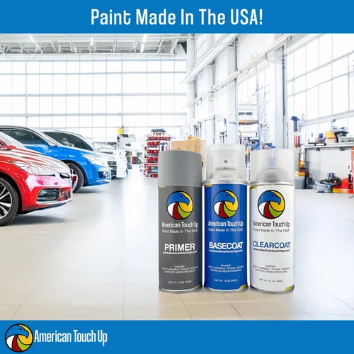 Vista 2 de American Touch Up Pintura en aerosol (capa base) compatible con Lexus, selecciona tu color (199 Alpine Silver Metallic)
