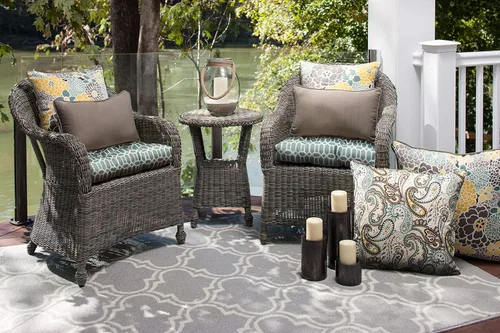 Vista 2 de Pillow Perfect - Cojín de apoyo lumbar modelo Lois Vapor para exterioresinteriores