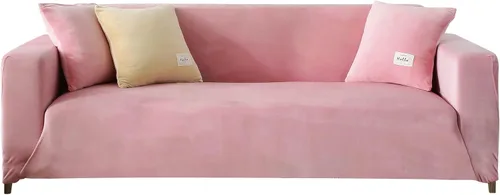Vista 9 de CONRUSER Funda elástica para sofá, funda de terciopelo suave con parte inferior elástica, protector de muebles para mascotas y niños (negro, XL)