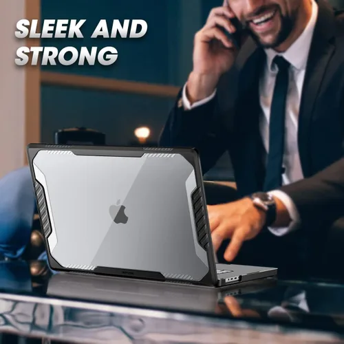 Vista 8 de SUPCASE Funda protectora rígida resistente para MacBook Pro de 14 pulgadas 2026-2021 (Unicorn Beetle), M5/M4/M3/M2/M1 Pro/Max A3434 A3185 A3401 Negro