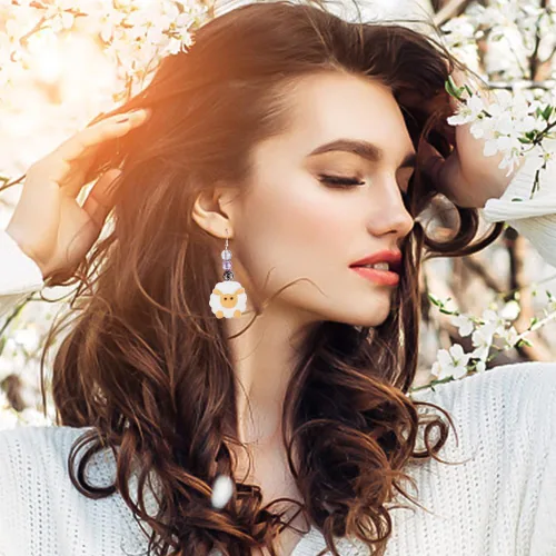 Vista 7 de WEBEEDY Tapones de aguja de tejer de oveja, protectores de punta de aguja, protectores de punta de tejer pequeños, tapas de extremo de aguja