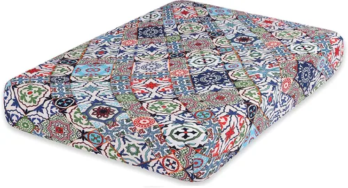 Vista 21 de hyha Fundas de cojín de sofá estampadas, fundas de sofá florales lavables para sofás con 2 cojines, fundas de cojín de patrón elástico para muebles