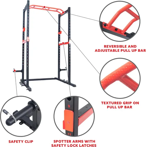 Vista 12 de Sunny Health & Fitness Power Zone - Jaula de potencia