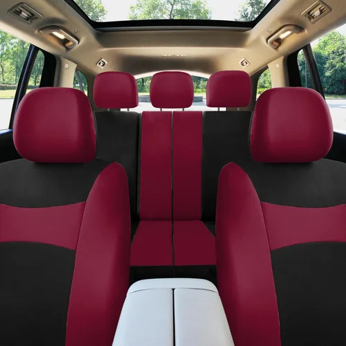 Vista 10 de FH Group Fundas de Asientos de Coche Juego Completo de Tela, Combo de Ajuste Universal, Fundas de Asientos Automotrices Lavables, Fundas de Asientos