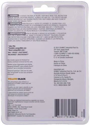 Vista 3 de DEWALT Dwa4214 - Hoja oscilante multimaterial (paquete de 5)
