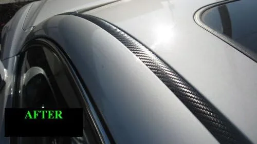 Vista 4 de Se adapta a 1999-2002 DAEWOO LEGANZA CARBON FIBER 40 PIE TRIM MOLDING ROLL 2000 2001 99 00 01 02