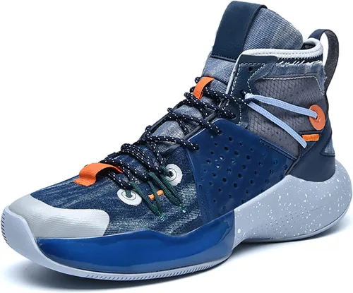 CJSPORX Tenis de baloncesto para hombre, de moda, de caña alta, ligeros, deportivos para atletismo