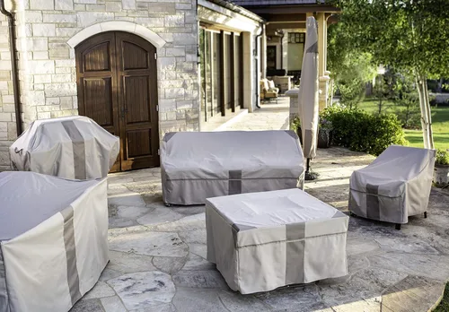 Vista 5 de Funda moderna para calentador de patio, impermeable y resistente a la intemperie.