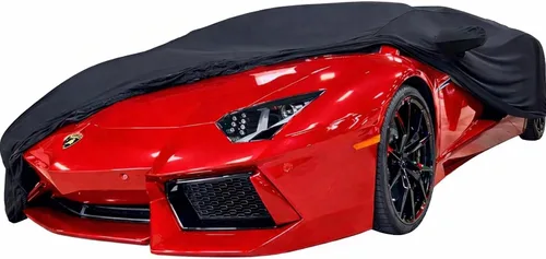 Funda de coche para interior compatible con Lamborghini Aventador y Aventador S - Premium a prueba de polvo y arañazos, poliéster suave