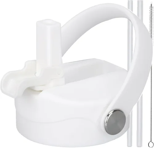 Vista 12 de Tapa de popote para botella de agua de boca ancha Hydro Flask de 32 onzas y 40 onzas, tapas superiores con popote para boca ancha Hydroflask