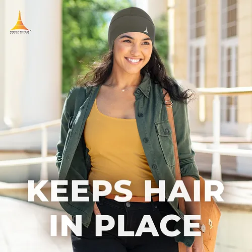 Vista 7 de Gorro para correr o forro para casco máxima retención térmica y absorción de la humedad. Se ajusta debajo de cascos.