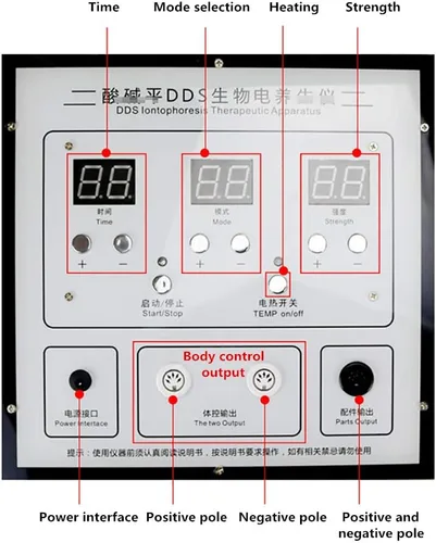 Vista 5 de DDS Bio-Electric Acid and Alkali Flat Massager-Beauty and Physiotherapy Home Multi-Function Meridian Electrotherapy