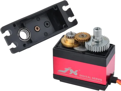 Vista 3 de JX Servo PDI-6208MG 17.6 lbs 2.19 oz Engranaje de metal de alta precisión Servo estándar digital para RC Car Track Robot Boat