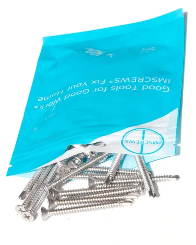 Vista 6 de Tornillos autoperforantes Phillips de cabeza plana de acero inoxidable #10 x 2, tornillos autoperforantes de acero inoxidable 410 de rosca completa