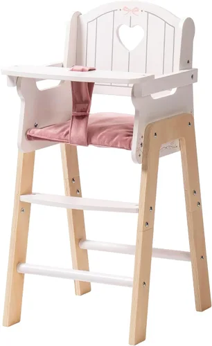 Vista 10 de ROBOTIME Cuna Mecedora de Madera para Muñecas, Juguetes de Cama para Muñecas de Niña, Cuna de Juguete para Muñecas de Bebé, Cuna para Muñecas de Azul