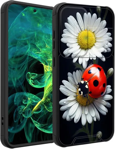 Vista 170 de Funda para Galaxy A36 5G/A56 5G con cubierta de cámara deslizante, resistente de doble capa híbrida a prueba de golpes, funda protectora resistente