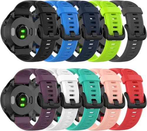 Vista 2 de Correa para Garmin Forerunner 945, correa de repuesto de silicona suave para reloj inteligente Garmin Forerunner 945 / Forerunner 935