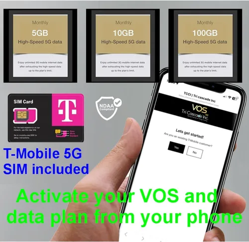 Vista 4 de Tri Cascade VOS 5G módem USB, dongle de viaje, soporta macOS/iPadOS, Windows Internet celular del viaje 5G, Qualcomm Snapdragon X55 5G módem-RF