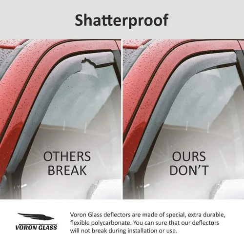 Vista 3 de Voron Glass in-Channel Extra Durable Rain Guards for Ford Expedition 2018-2024, Window Deflectors, Vent Window Visors, 4 Pieces - 220248 Para