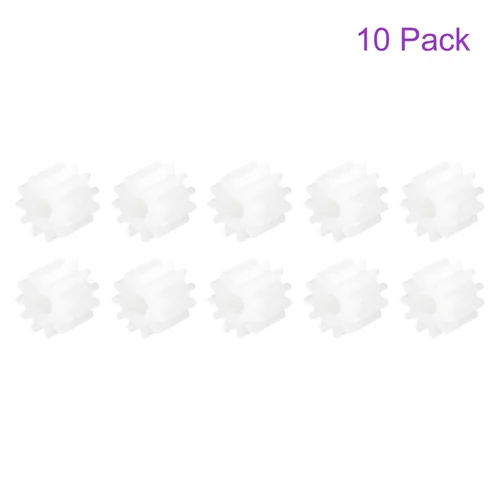 Vista 5 de DMiotech Paquete de 10 engranajes de plástico de 11 dientes, modelo 112A, engranajes helicoidales de plástico para automóviles de bricolaje, robots