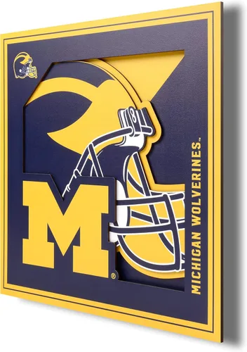 Vista 42 de YouTheFan NCAA Central Florida Knights - Arte de pared de la serie 3D con logotipo - 12 x 12