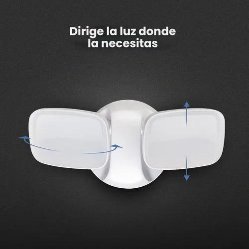 Vista 6 de Feit Electric Luz de inundación LED con sensor de movimiento, luz de seguridad de doble cabezal de 2000 lúmenes, 5CCT (2700K-6500K), luz al aire