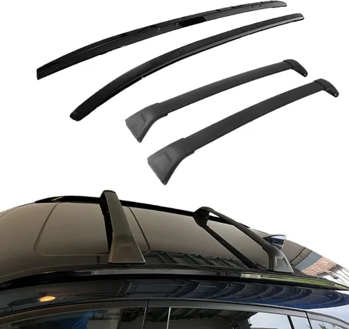 Vista 9 de Barras transversales de techo para Mazda CX-5 CX5 2017-2025 con rieles laterales, barra transversal de aluminio para portaequipajes para techo