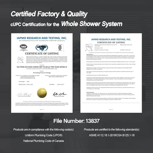 Vista 6 de IRIBER - Sistema de ducha de lluvia con cabezal de ducha fijo y de mano de alta presión