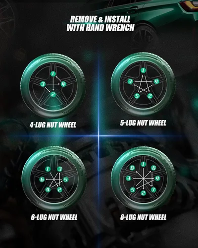 Vista 7 de Llave de Tuercas de Seguridad Estriadas Pequeñas de 6 Puntos Herramienta de Dado para Afinador - Llave de Tuerca de Seguridad de Diámetro Compatible