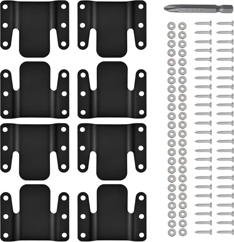 Vista 14 de 4 piezas de sofá seccional universal entrelazado, conectores de sofá seccionales, soporte de conector de sofá