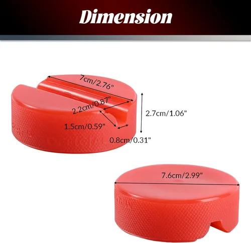 Vista 2 de Almohadilla de Gato de Coche Adaptador de Piso Protector de Marco Ranurado Herramienta de Elevación Disco Protector de Soldadura de Pellizco