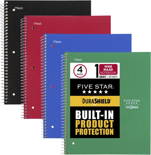 Vista 7 de Five Star DuraShield - Carpeta de plástico antimicrobiana de 2 bolsillos, 4 unidades (330010-ECM)