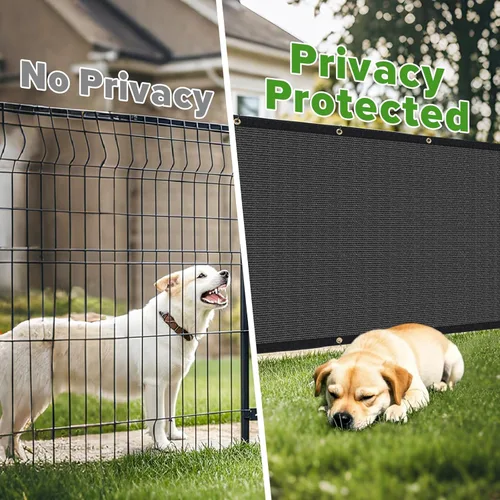 Vista 4 de Pantalla de Privacidad para Valla de 4' x 25', Cubiertas de Sombra para Valla de Privacidad - Paneles de Valla de Servicio Pesado con 90% de Bloqueo