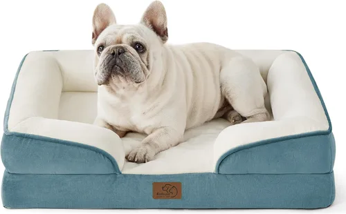 Vista 91 de Bedsure - Cama ortopédica pequeña para perros, sofá cama lavable para perros pequeños, espuma de soporte con funda extraíble y lavable, forro Lavanda