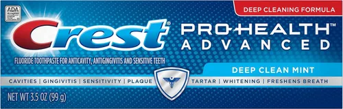 Crest Pro Health Advanced - Pasta dental con flúor, menta limpia profunda, 3.5 onzas