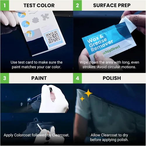 Vista 88 de TouchUpDirect 1J7 Atomic Silver Metallic Compatible con Lexus Exact Match - Aerosol de pintura de retoque - Kit esencial