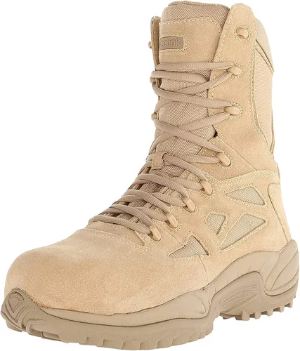 Vista 6 de Reebok Men's Rapid Response Rb Safety Toe 8" Stealth Boot with Side Zipper Industrial & Construction