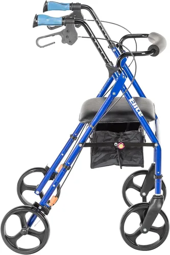 Vista 3 de Hugo Elite Andador con ruedas y asiento, 700-959E, Azul, 1, 1