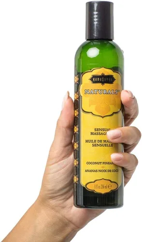Vista 2 de Kama Sutra Naturals Aceite de masaje, piña de coco, 8 onzas