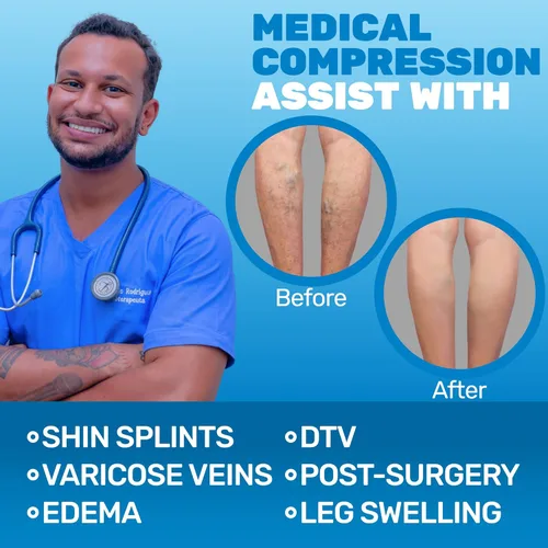 Vista 4 de ABSOLUTE SUPPORT Hecho en EE. UU. - Medias de compresión graduada opacas de soporte transparente para rodilla para mujeres 15-20mmHg Para Beige