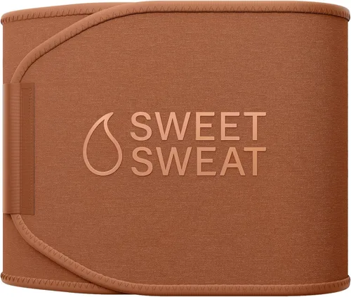 Sweet Sweat - Faja reductora de cintura de la serie Toned - Cinturón de fitness premium para mejorar la sudoración para mujeres y hombres - 5 tallas